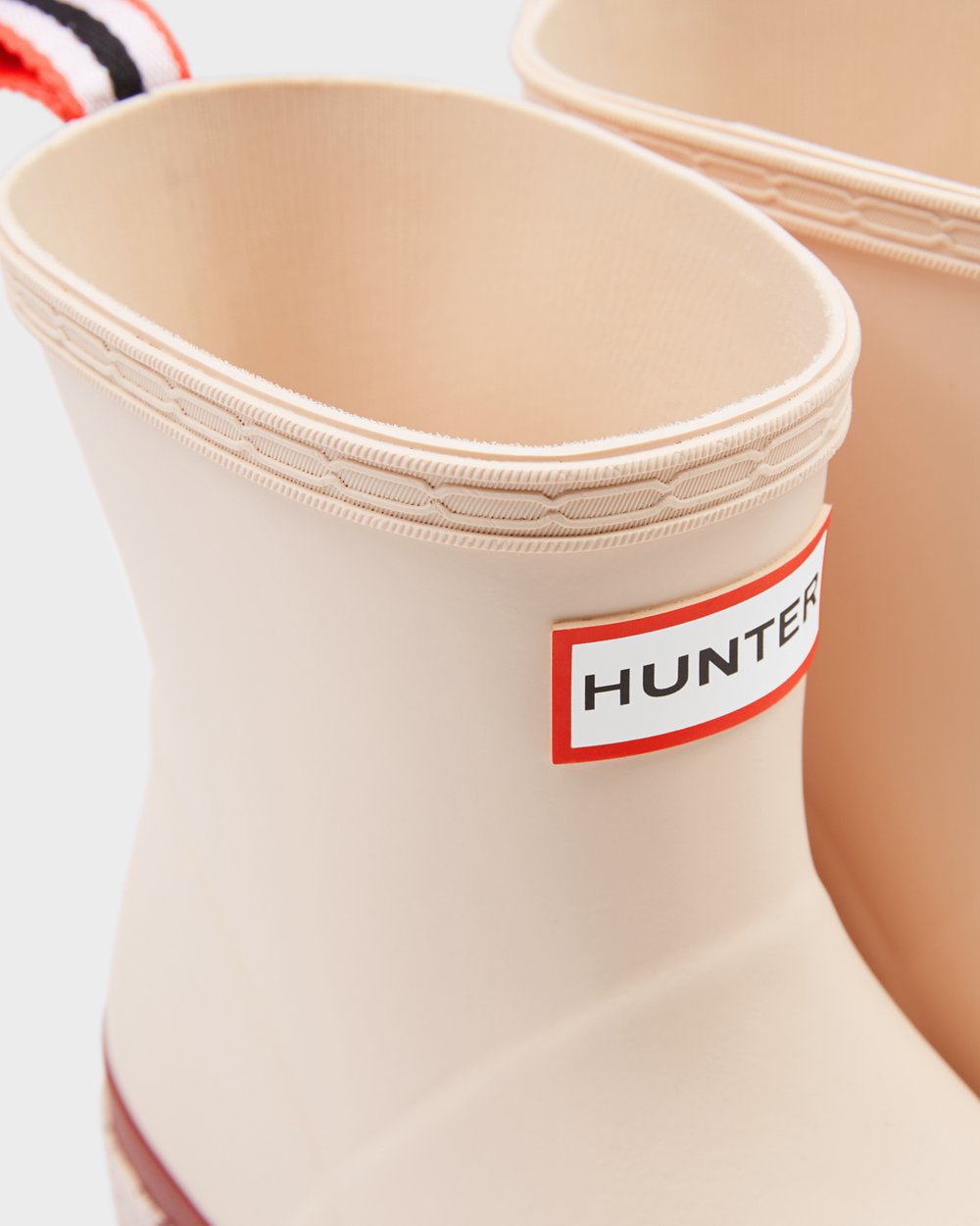 Womens Play Boots - Hunter Original Short Speckle Rain (94GFNVWMX) - Grey Pink/Grey Red